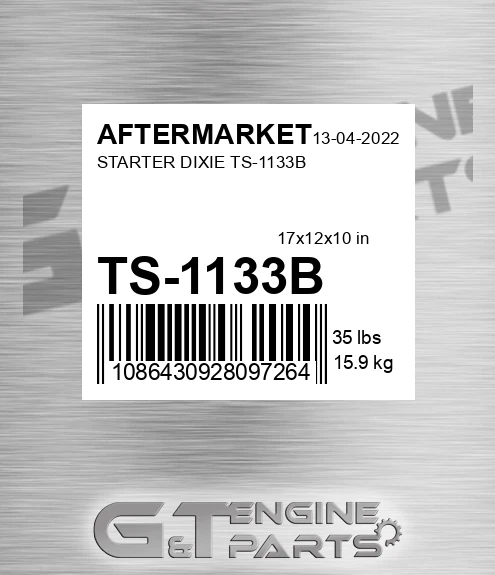 TS-1133B Starter Dixie Ts-1133b for AFTERMARKET
