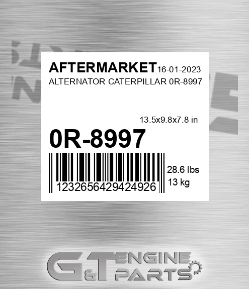 0R-8997 Alternator Caterpillar 0r-8997 for AFTERMARKET