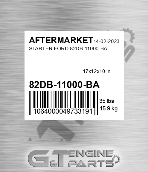 82DB-11000-BA Starter Ford 82db-11000-ba for AFTERMARKET