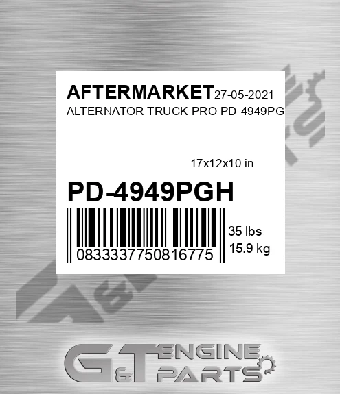 PD-4949PGH Alternator Truck Pro Pd-4949pgh for AFTERMARKET