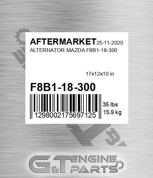 F8B1-18-300 Alternator Mazda F8b1-18-300 for AFTERMARKET