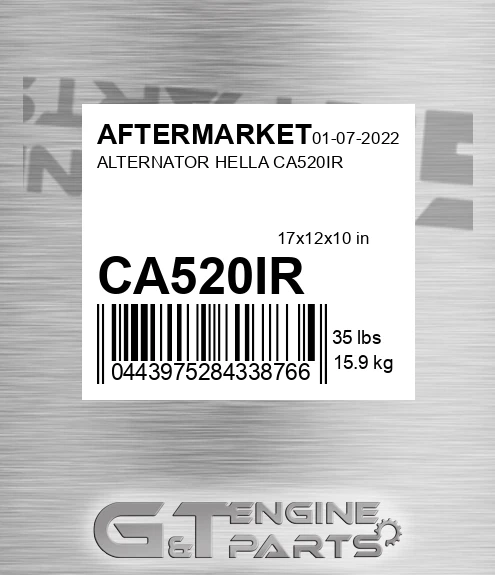 CA520IR Alternator Hella for AFTERMARKET