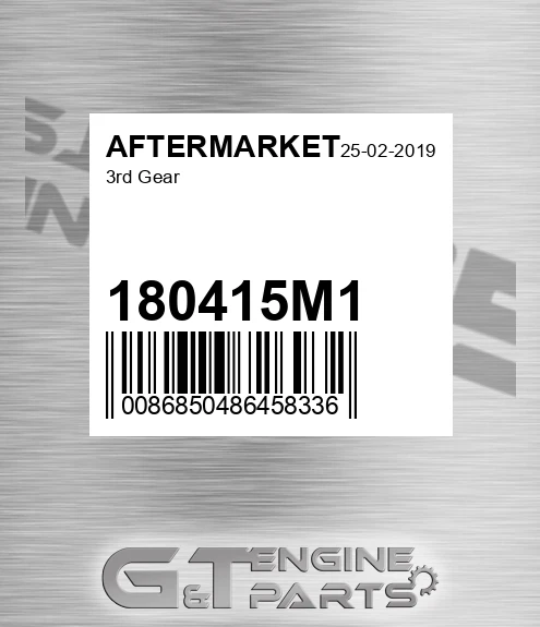 180415M1 3rd Gear for AFTERMARKET