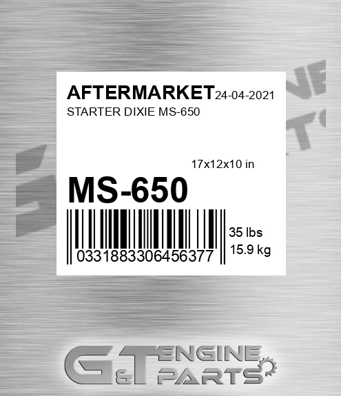 MS-650 Starter Dixie Ms-650 for AFTERMARKET