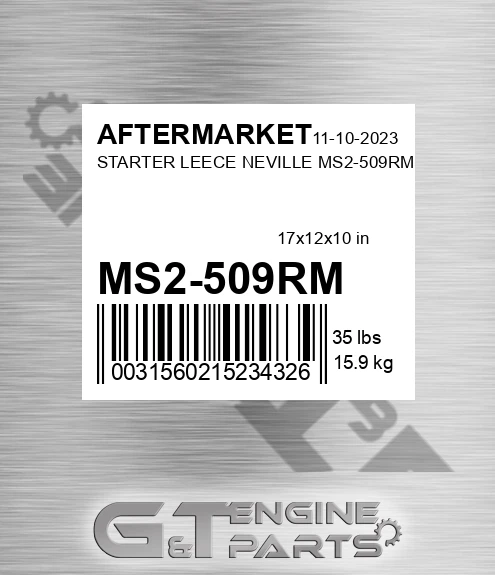 MS2-509RM Starter Leece Neville Ms2-509rm for AFTERMARKET