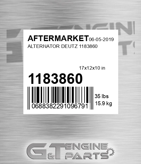 1183860 Alternator Deutz for AFTERMARKET