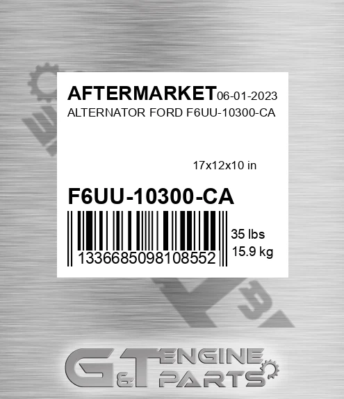 F6UU-10300-CA Alternator Ford F6uu-10300-ca for AFTERMARKET