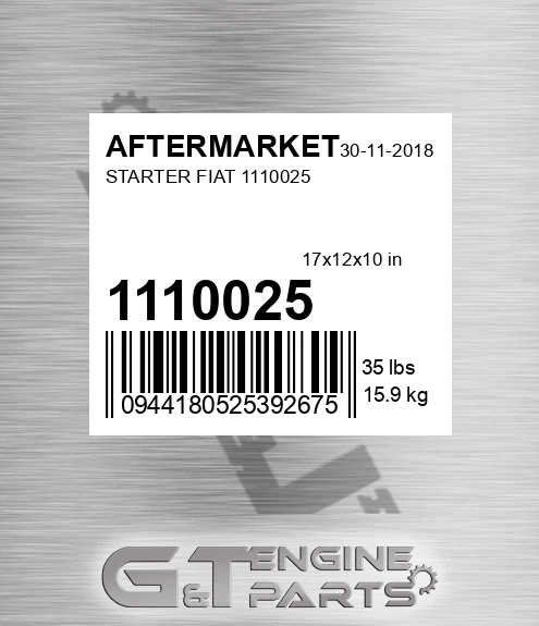 1110025 Starter Fiat