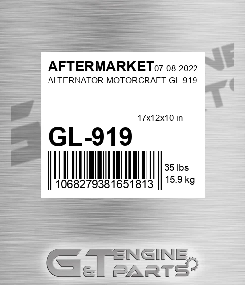 GL-919 Alternator Motorcraft Gl-919 for AFTERMARKET