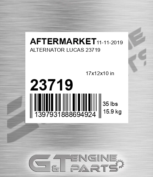 23719 Alternator Lucas