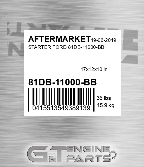 81DB-11000-BB Starter Ford 81db-11000-bb for AFTERMARKET