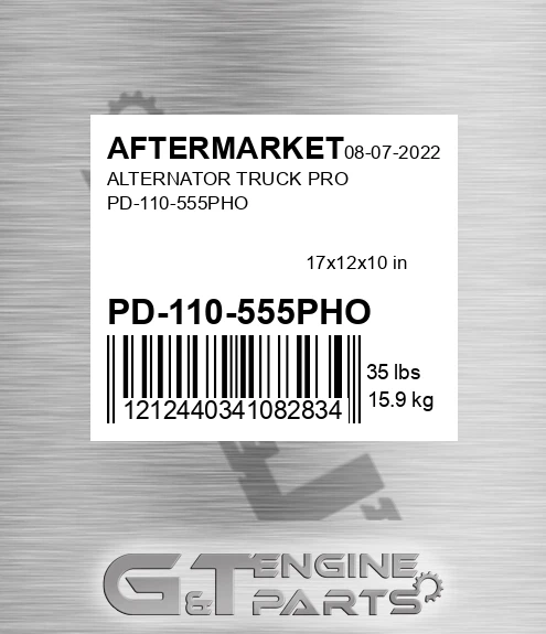 PD-110-555PHO Alternator Truck Pro Pd-110-555pho for AFTERMARKET