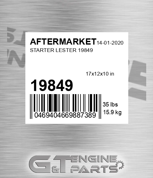 19849 Starter Lester for AFTERMARKET