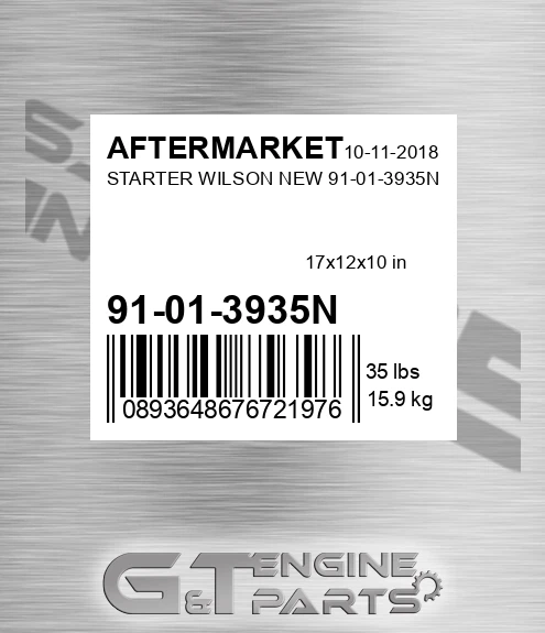 91-01-3935N Starter Wilson New 91-01-3935n for AFTERMARKET