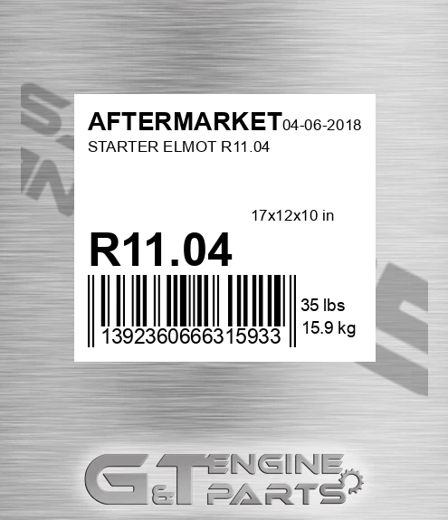 R11.04 Starter Elmot R11.04 for AFTERMARKET