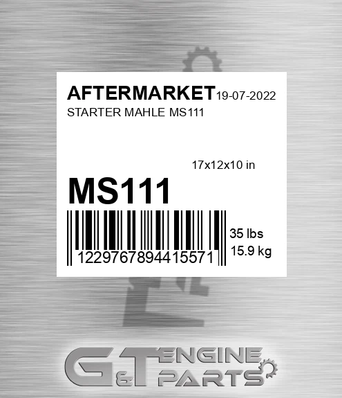 MS111 AFTERMARKET Starter Mahle