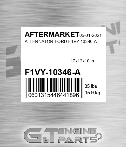 F1VY-10346-A Alternator Ford F1vy-10346-a for AFTERMARKET