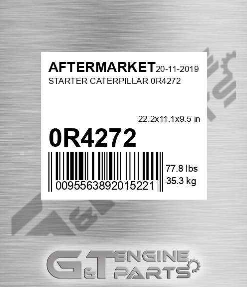 0R4272 Starter Caterpillar 0r4272 for AFTERMARKET