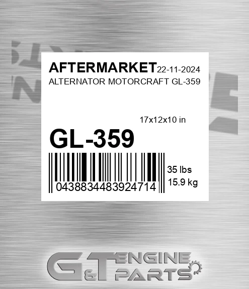 GL-359 Alternator Motorcraft Gl-359 for AFTERMARKET