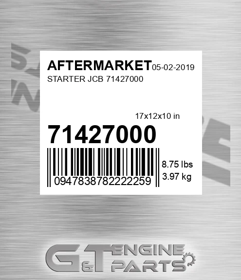 71427000 Starter Jcb