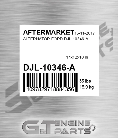 DJL-10346-A Alternator Ford Djl-10346-a for AFTERMARKET