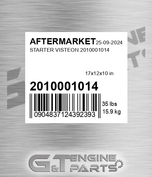 2010001014 Starter Visteon for AFTERMARKET