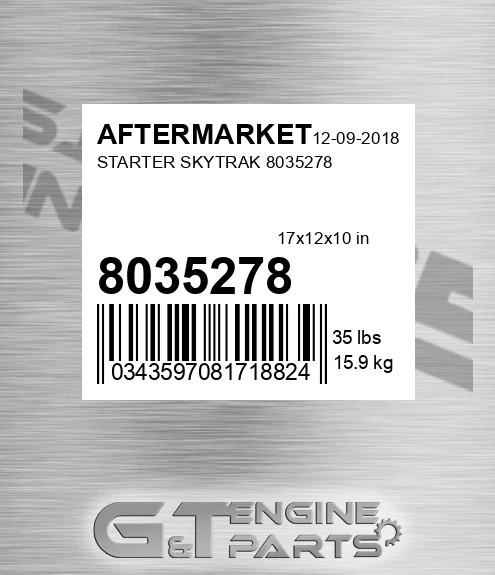 8035278 Starter Skytrak for AFTERMARKET