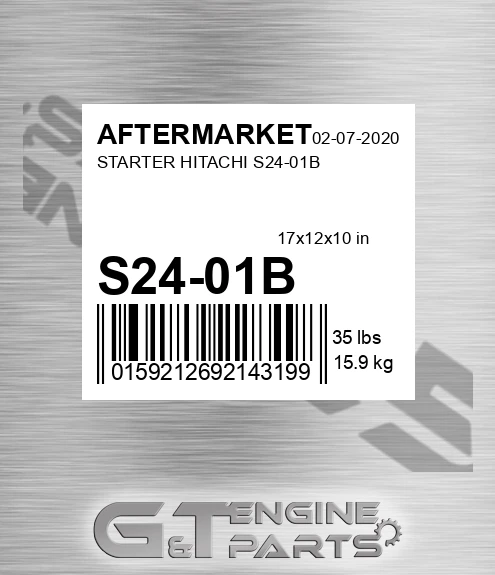 S24-01B Starter Hitachi S24-01b for AFTERMARKET