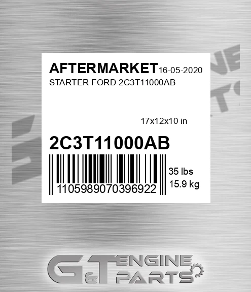 2C3T11000AB Starter Ford 2c3t11000ab for AFTERMARKET