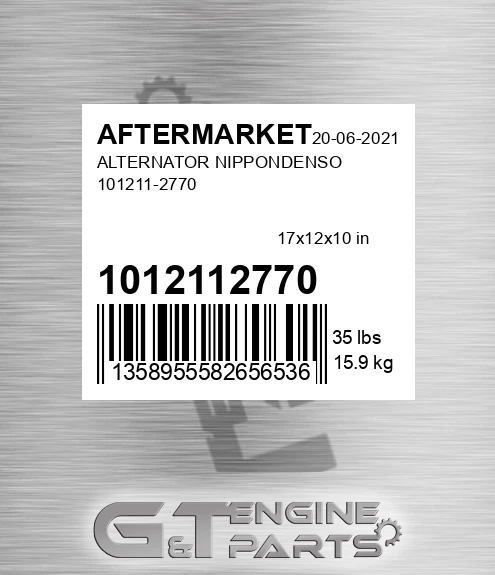 1012112770 Alternator Nippondenso