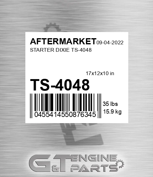 TS-4048 Starter Dixie Ts-4048 for AFTERMARKET
