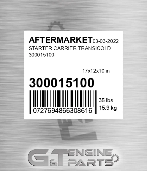 300015100 Starter Carrier Transicold 300015100