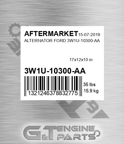 3W1U-10300-AA Alternator Ford 3w1u-10300-aa for AFTERMARKET