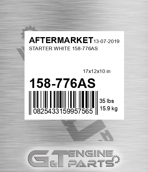 158-776AS Starter White 158-776as for AFTERMARKET