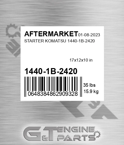 1440-1B-2420 Starter Komatsu 1440-1b-2420 for AFTERMARKET