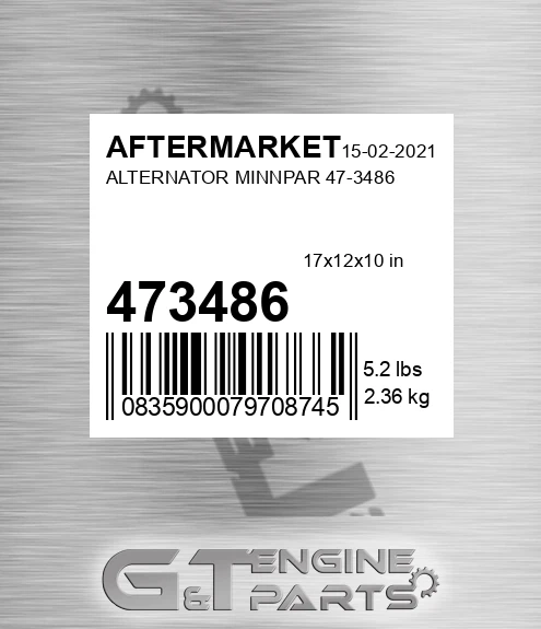 473486 Alternator Minnpar