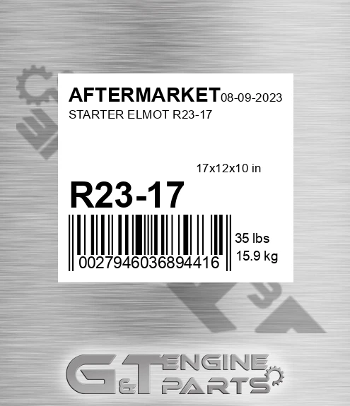 R23-17 Starter Elmot R23-17 for AFTERMARKET