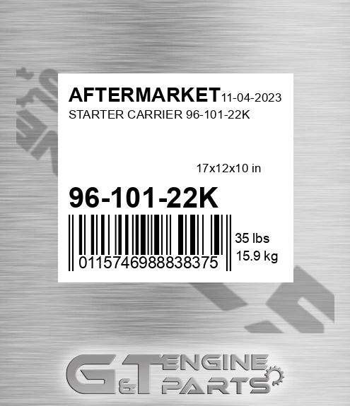 96-101-22K Starter Carrier 96-101-22k for AFTERMARKET