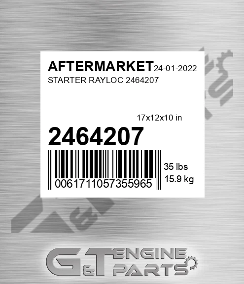 2464207 Starter Rayloc for AFTERMARKET