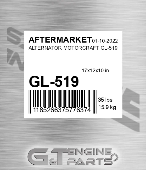 GL-519 Alternator Motorcraft Gl-519 for AFTERMARKET