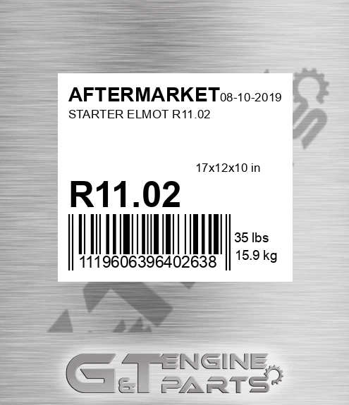 R11.02 Starter Elmot R11.02 for AFTERMARKET