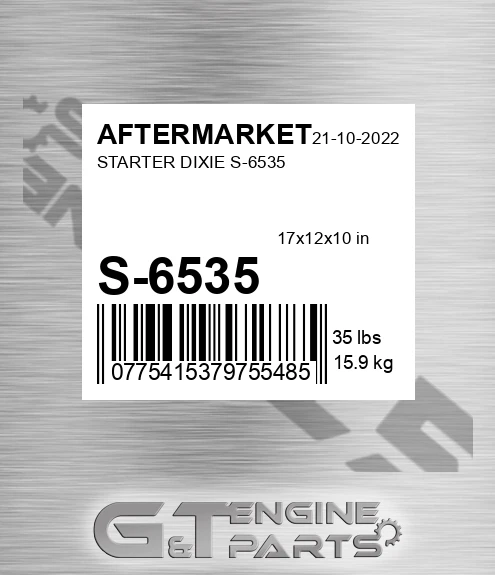 S-6535 Starter Dixie S-6535 for AFTERMARKET