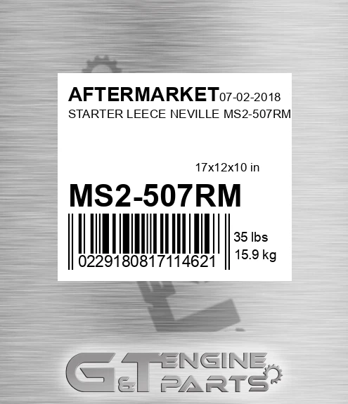 MS2-507RM Starter Leece Neville Ms2-507rm for AFTERMARKET