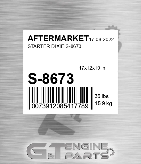 S-8673 Starter Dixie S-8673 for AFTERMARKET