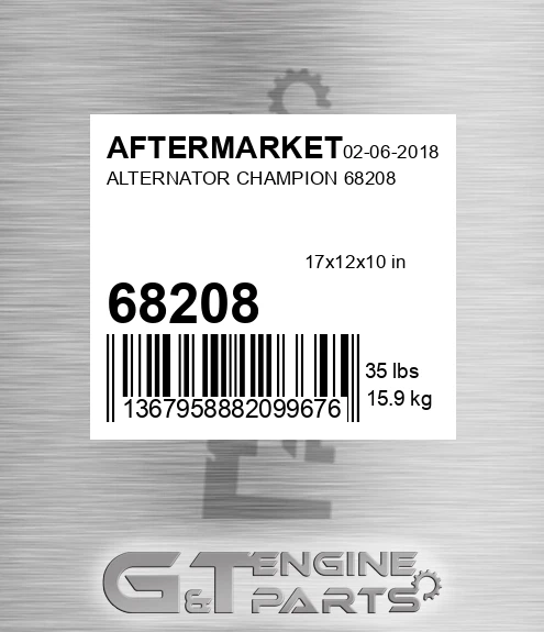 68208 Alternator Champion