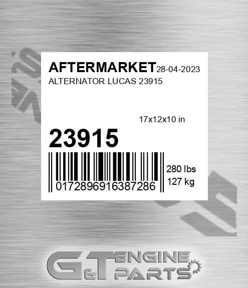 23915 AFTERMARKET Alternator Lucas