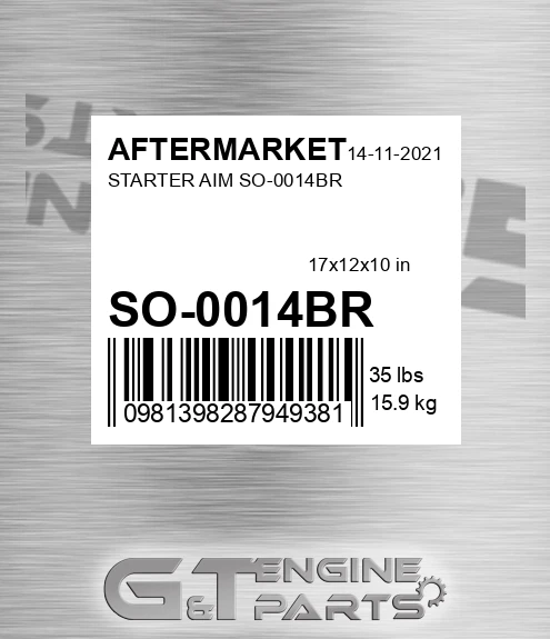 SO-0014BR Starter Aim So-0014br for AFTERMARKET