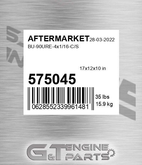 575-045 Bu-90ure-4x1/16-c/s for AFTERMARKET
