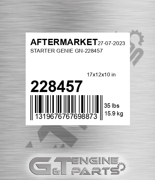 228457 AFTERMARKET Starter Genie Gn-
