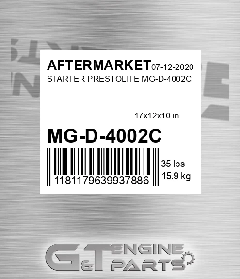 MG-D-4002C Starter Prestolite Mg-d-4002c for AFTERMARKET